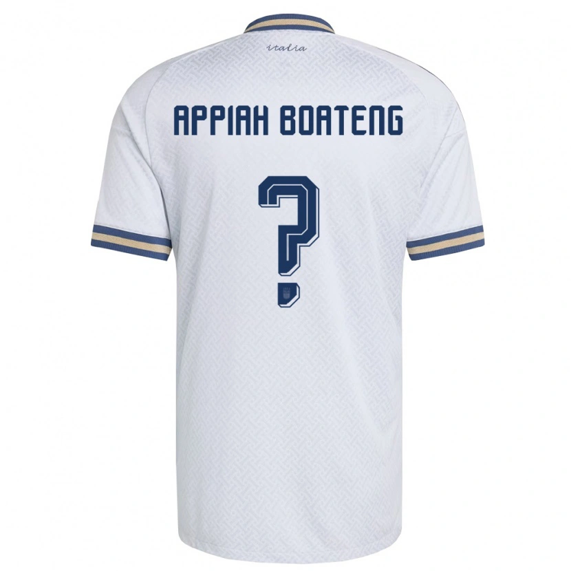 Danxen Mujer Camiseta Italia Matthew Appiah Boateng #0 Marfil Marino Oro 2ª Equipación 26-28 La Camisa