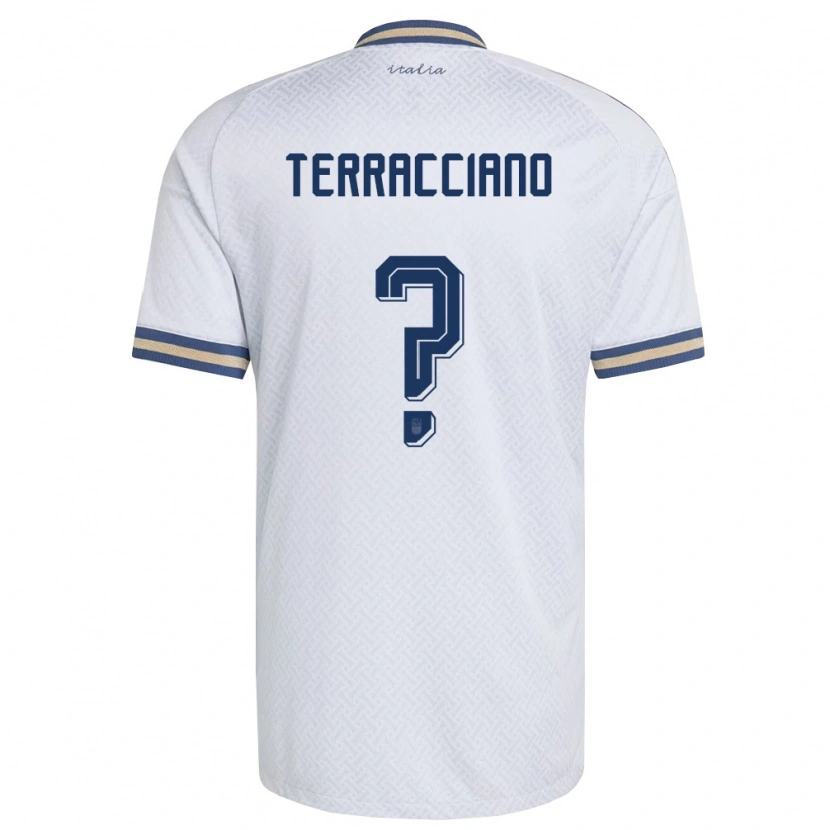 Danxen Mujer Camiseta Italia Filippo Terracciano #0 Marfil Marino Oro 2ª Equipación 26-28 La Camisa