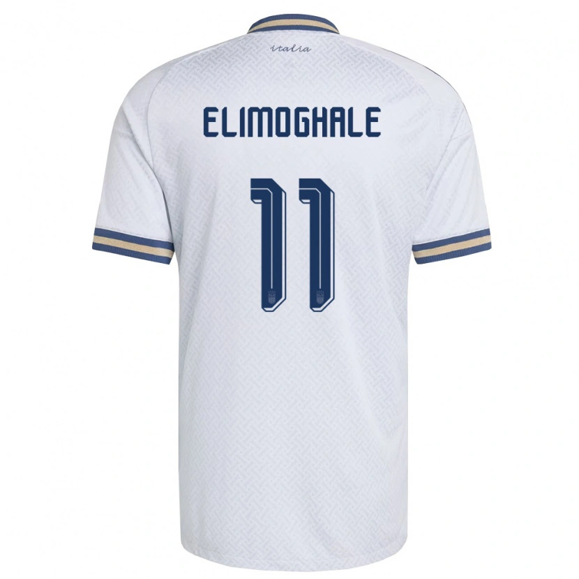 Danxen Mujer Camiseta Italia Destiny Elimoghale #11 Marfil Marino Oro 2ª Equipación 26-28 La Camisa