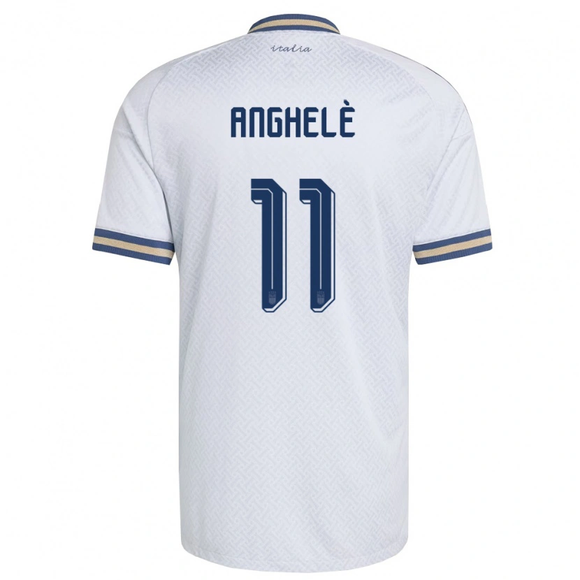 Danxen Mujer Camiseta Italia Lorenzo Anghelè #11 Marfil Marino Oro 2ª Equipación 26-28 La Camisa