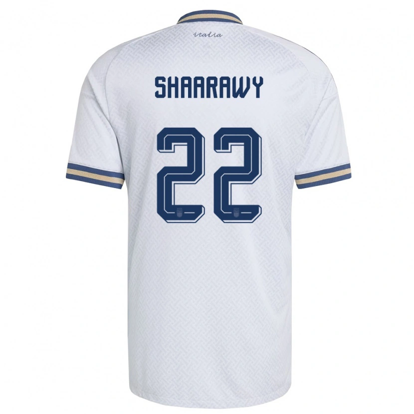 Danxen Mujer Camiseta Italia Stephan El Shaarawy #22 Marfil Marino Oro 2ª Equipación 26-28 La Camisa
