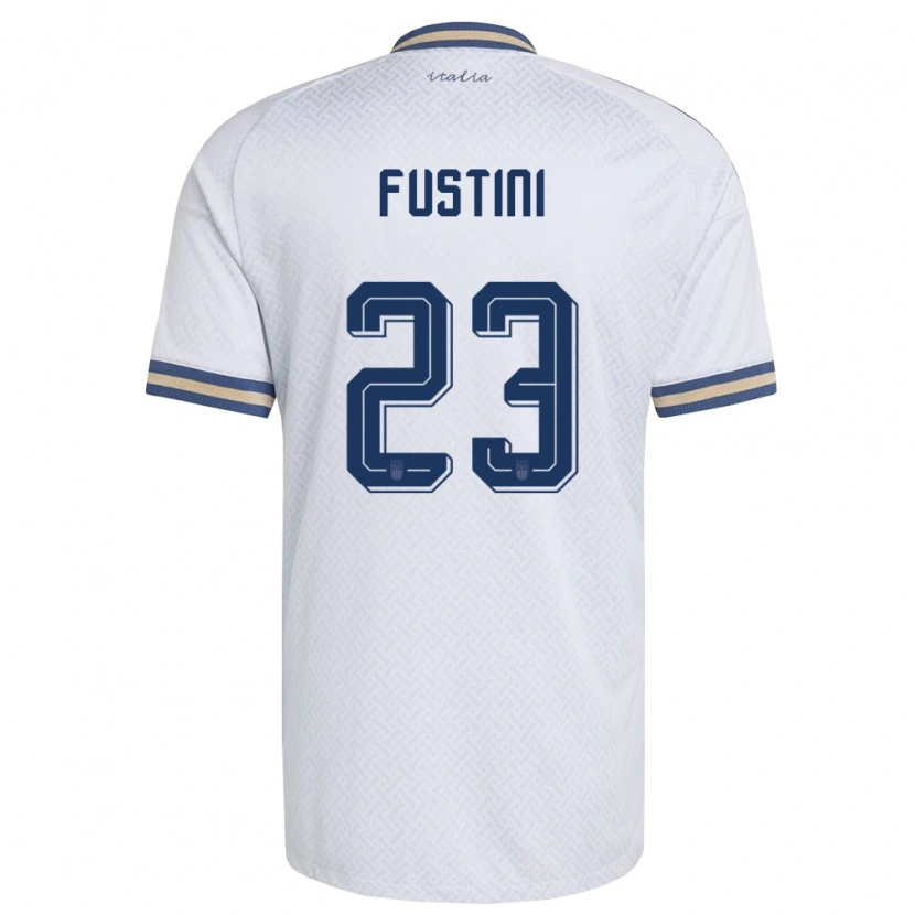Danxen Mujer Camiseta Italia Kevin Fustini #23 Marfil Marino Oro 2ª Equipación 26-28 La Camisa