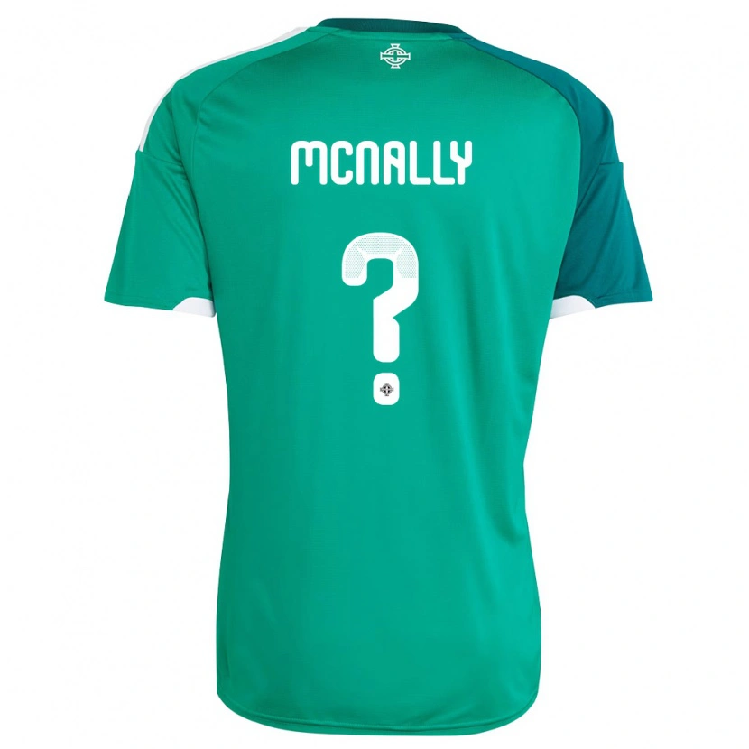 Danxen Niño Camiseta Irlanda Del Norte Brayden Mcnally #0 Verde Blanco 1ª Equipación 26-28 La Camisa