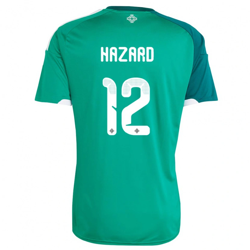 Danxen Niño Camiseta Irlanda Del Norte Conor Hazard #12 Verde Blanco 1ª Equipación 26-28 La Camisa