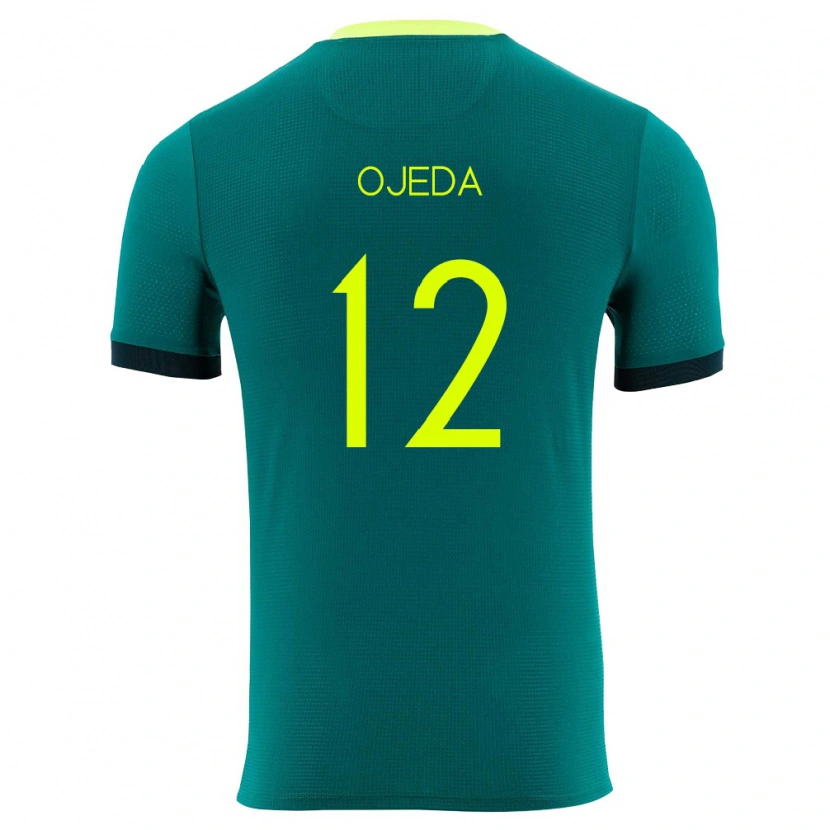 Danxen Niño Camiseta Bolivia Vanessa Ojeda #12 Verde Amarillo Negro 1ª Equipación 26-28 La Camisa