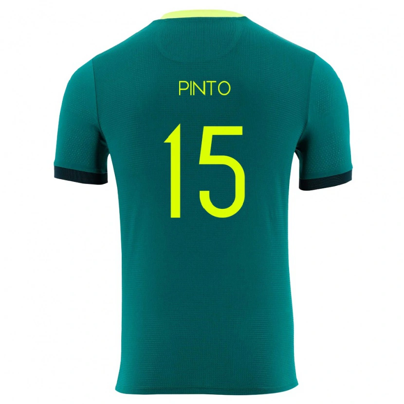 Danxen Niño Camiseta Bolivia Ariel Pinto #15 Verde Amarillo Negro 1ª Equipación 26-28 La Camisa