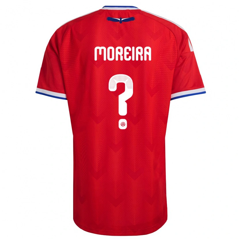 Danxen Niño Camiseta Chile Vicente Moreira #0 Rojo Blanco Azul 1ª Equipación 26-28 La Camisa