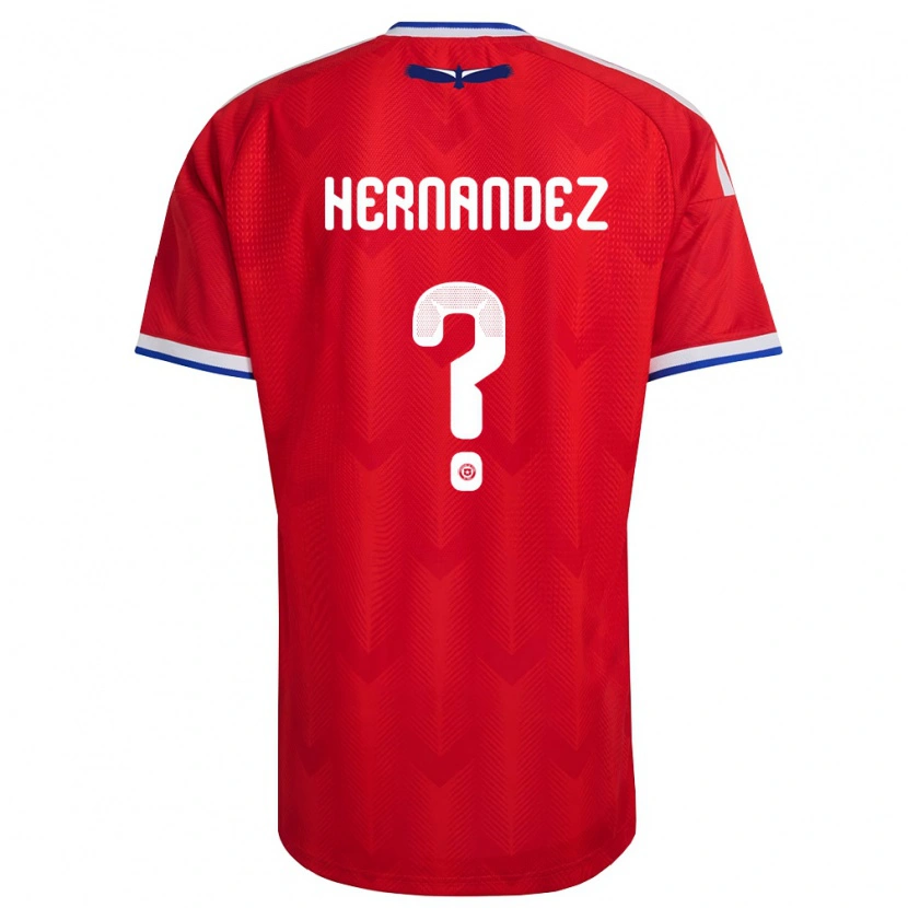 Danxen Niño Camiseta Chile Camilo Hernández #0 Rojo Blanco Azul 1ª Equipación 26-28 La Camisa