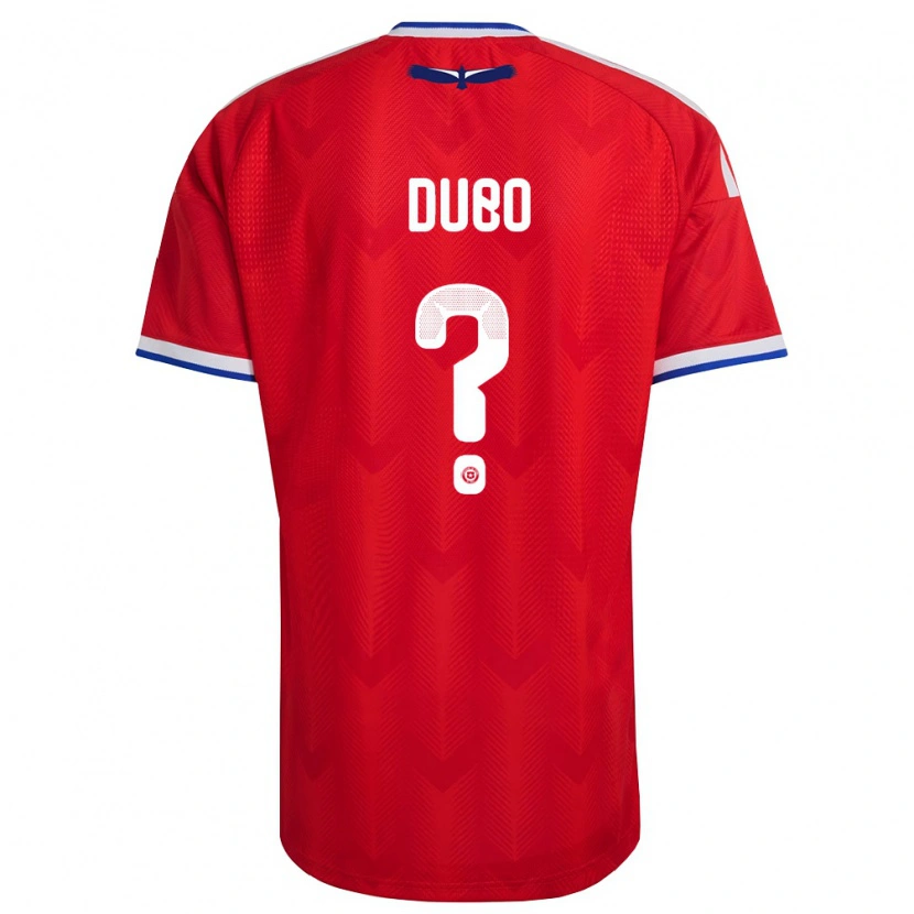 Danxen Niño Camiseta Chile Alexander Dubó #0 Rojo Blanco Azul 1ª Equipación 26-28 La Camisa