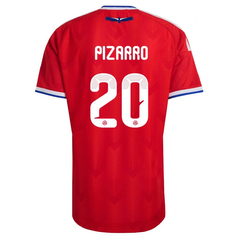 Danxen Niño Camiseta Chile Damián Pizarro #20 Rojo Blanco Azul 1ª Equipación 26-28 La Camisa