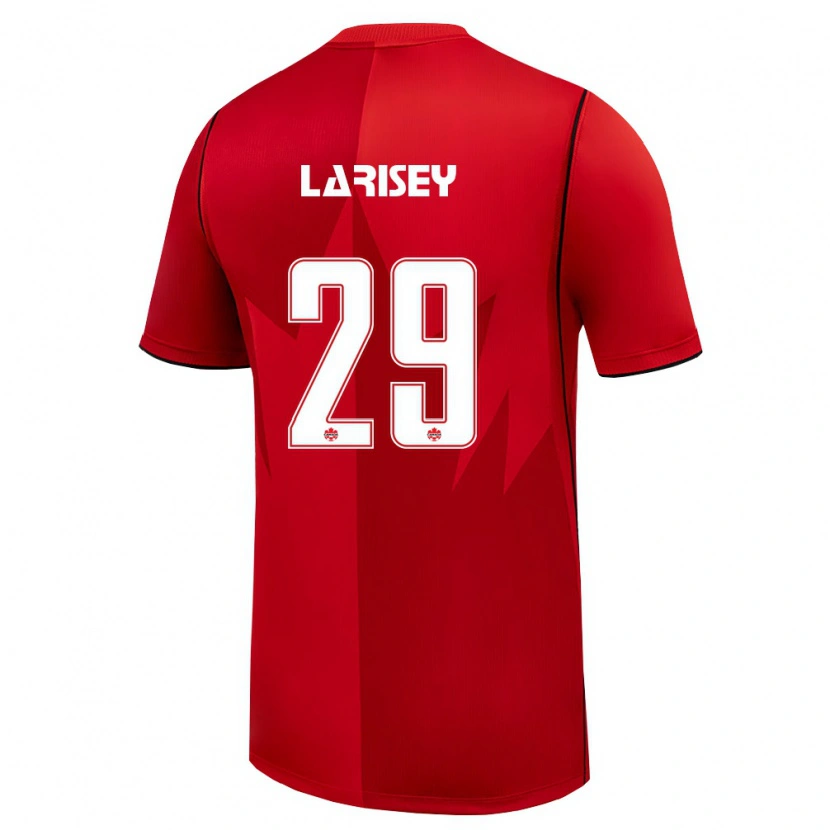 Danxen Niño Camiseta Canadá Clarissa Larisey #29 Rojo Blanco 1ª Equipación 26-28 La Camisa