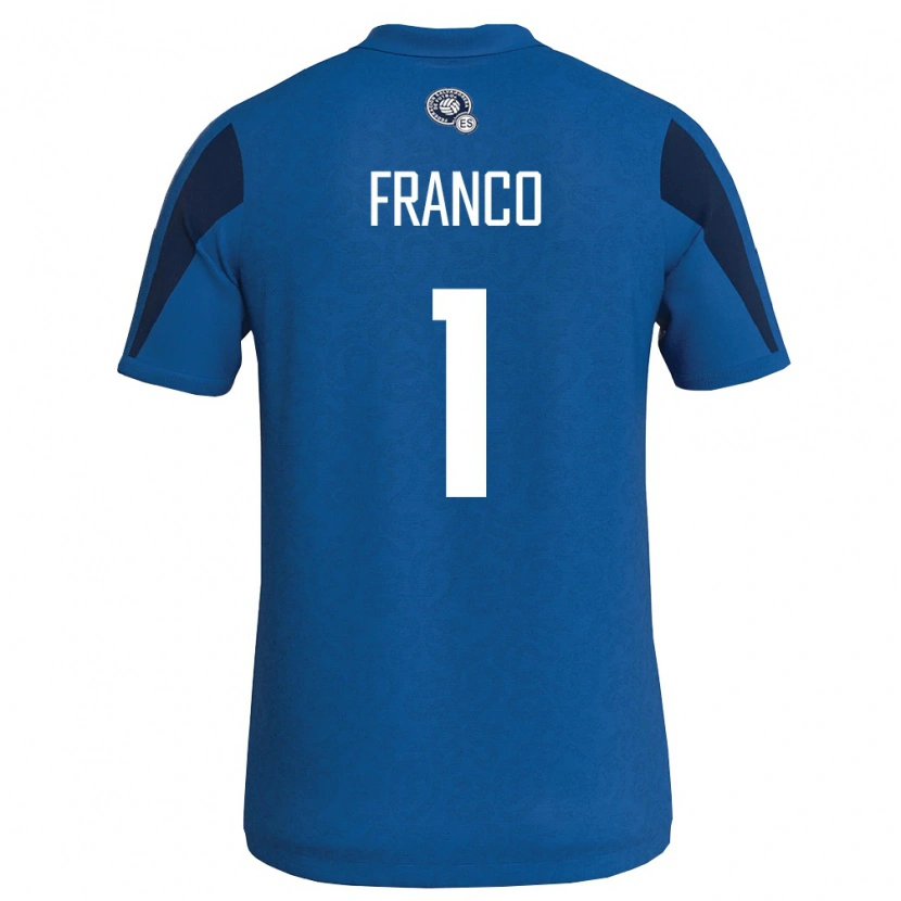 Danxen Niño Camiseta El Salvador Daniel Franco #1 Azul Marino 1ª Equipación 26-28 La Camisa
