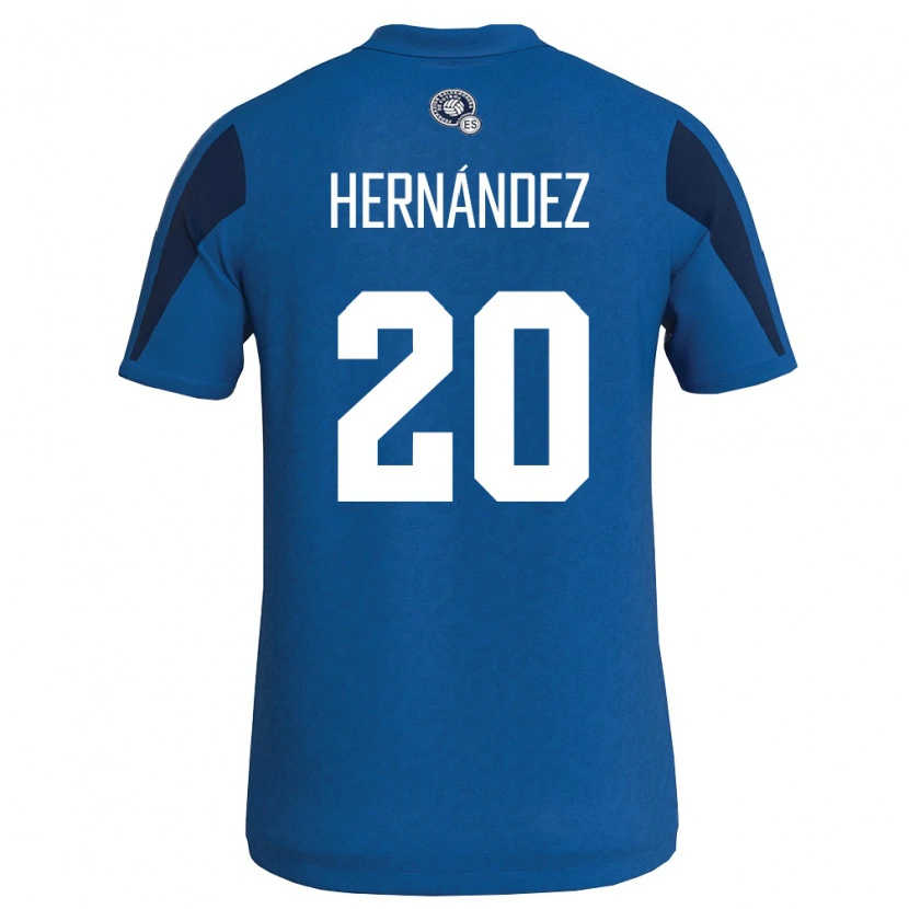 Danxen Niño Camiseta El Salvador Roberto Hernández #20 Azul Marino 1ª Equipación 26-28 La Camisa