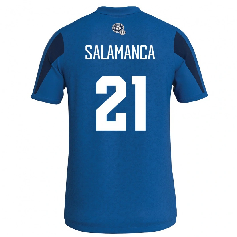 Danxen Niño Camiseta El Salvador Sneijder Salamanca #21 Azul Marino 1ª Equipación 26-28 La Camisa