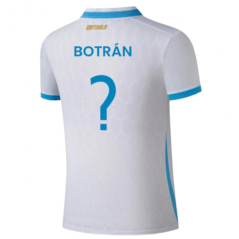 Danxen Niño Camiseta Guatemala Sabrina Botrán #0 Blanco Azul Cielo Oro 1ª Equipación 26-28 La Camisa