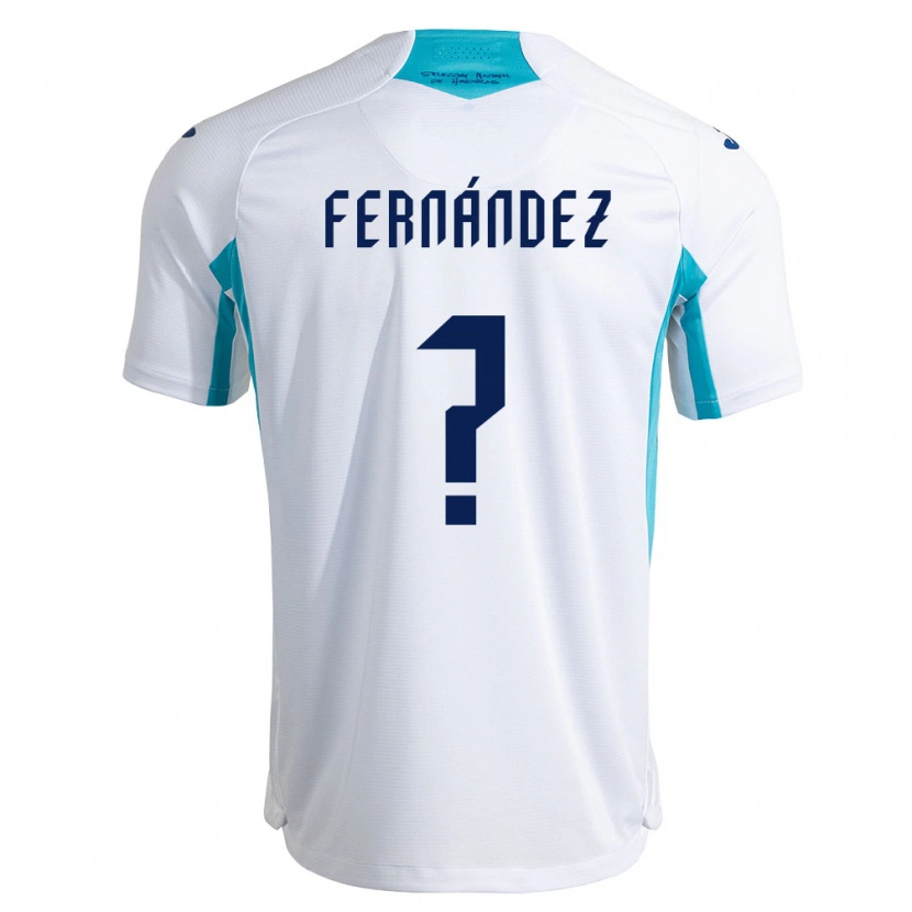 Danxen Niño Camiseta Honduras Jaylor Fernández #0 Blanco Azul Azul Cielo 1ª Equipación 26-28 La Camisa