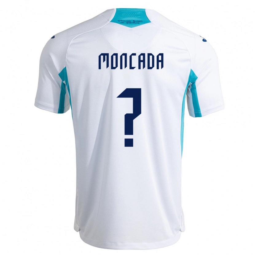 Danxen Niño Camiseta Honduras Dereck Moncada #0 Blanco Azul Azul Cielo 1ª Equipación 26-28 La Camisa