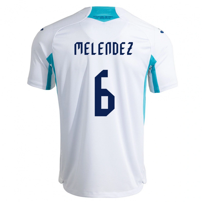 Danxen Niño Camiseta Honduras Cristopher Meléndez #6 Blanco Azul Azul Cielo 1ª Equipación 26-28 La Camisa