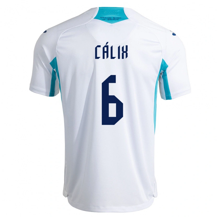 Danxen Niño Camiseta Honduras Noel Cálix #6 Blanco Azul Azul Cielo 1ª Equipación 26-28 La Camisa