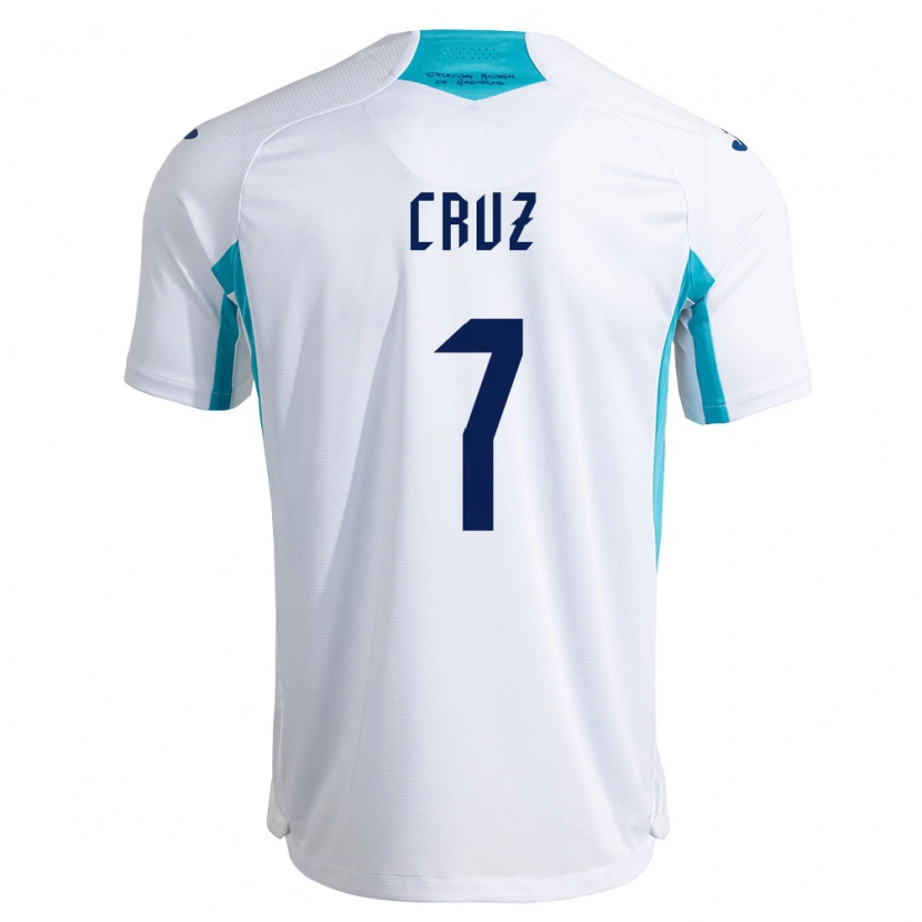 Danxen Niño Camiseta Honduras Nixon Cruz #7 Blanco Azul Azul Cielo 1ª Equipación 26-28 La Camisa