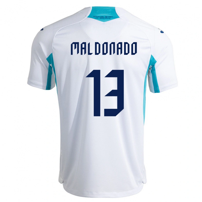 Danxen Niño Camiseta Honduras Edwin Maldonado #13 Blanco Azul Azul Cielo 1ª Equipación 26-28 La Camisa