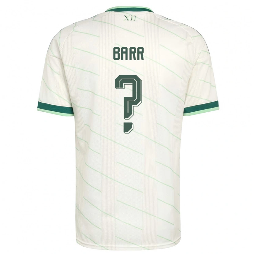 Danxen Niño Camiseta Irlanda Del Norte Conor Barr #0 Blanco Verde 2ª Equipación 26-28 La Camisa