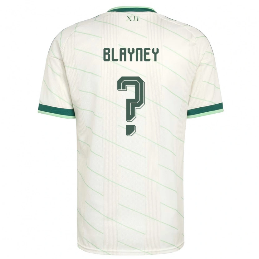 Danxen Niño Camiseta Irlanda Del Norte Phoenix Blayney #0 Blanco Verde 2ª Equipación 26-28 La Camisa