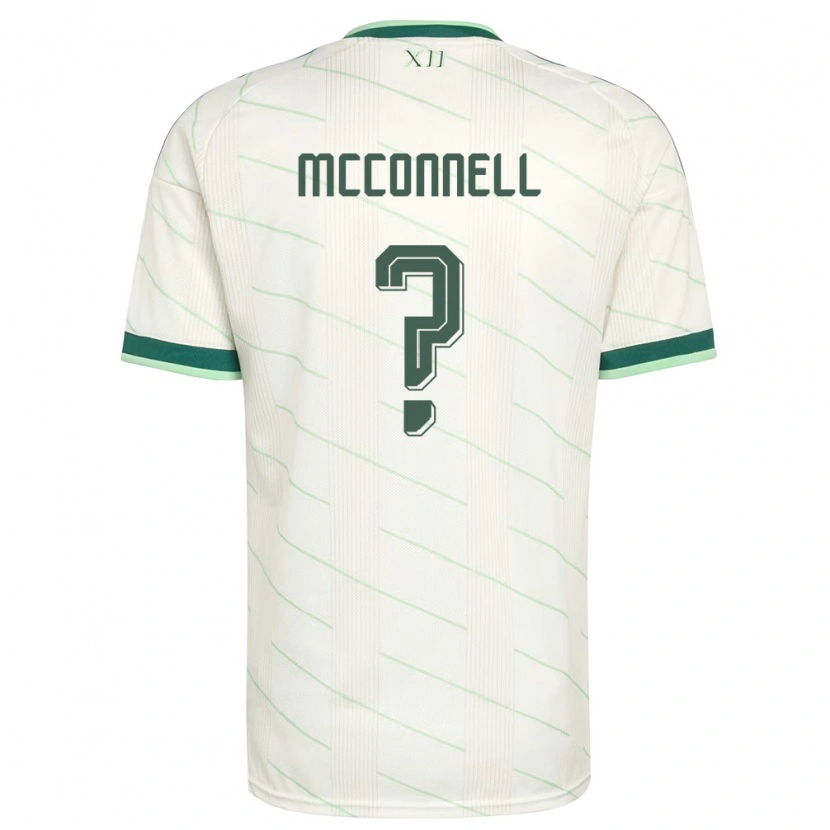 Danxen Niño Camiseta Irlanda Del Norte Charlie Mcconnell #0 Blanco Verde 2ª Equipación 26-28 La Camisa