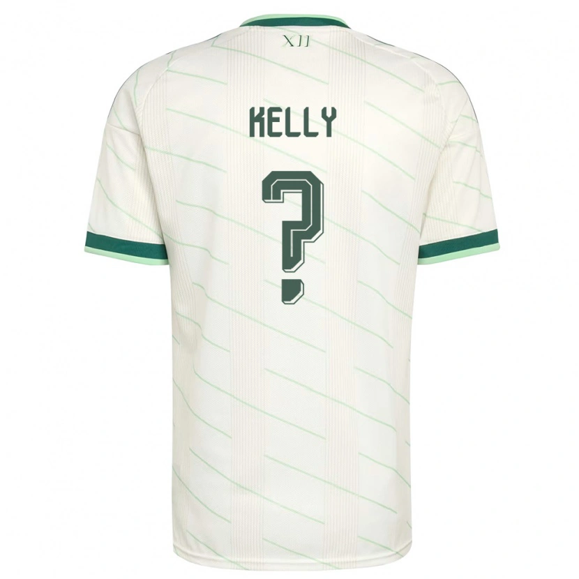 Danxen Niño Camiseta Irlanda Del Norte Liam Kelly #0 Blanco Verde 2ª Equipación 26-28 La Camisa
