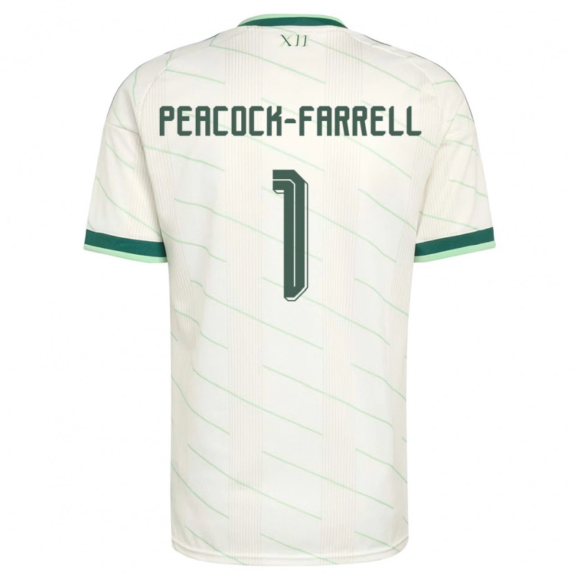Danxen Niño Camiseta Irlanda Del Norte Bailey Peacock-Farrell #1 Blanco Verde 2ª Equipación 26-28 La Camisa