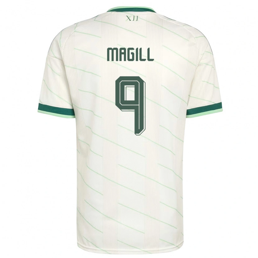 Danxen Niño Camiseta Irlanda Del Norte Simone Magill #9 Blanco Verde 2ª Equipación 26-28 La Camisa
