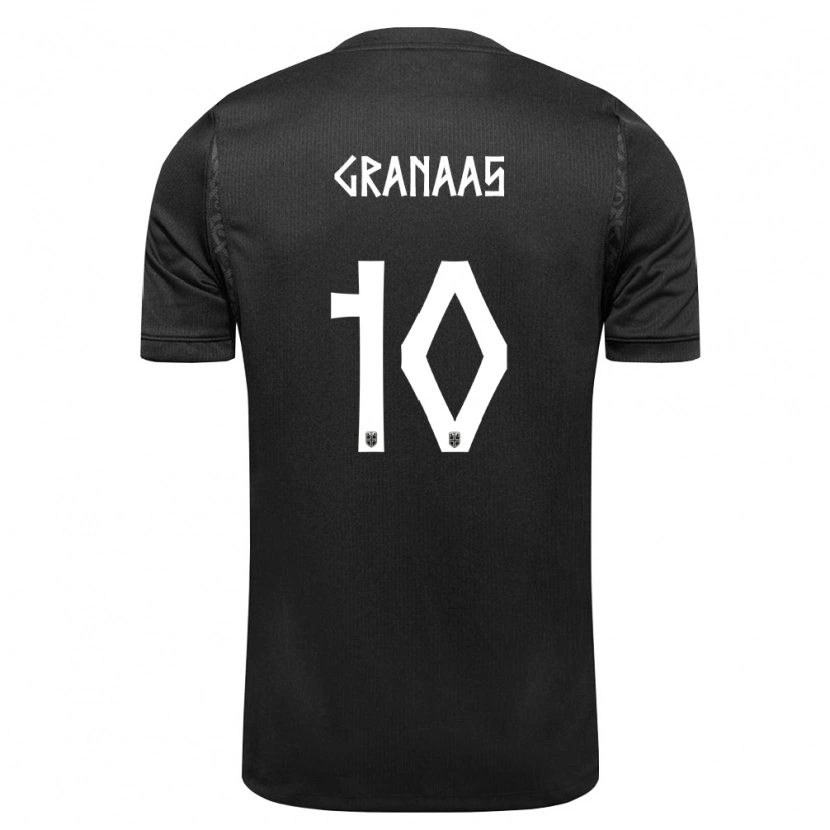 Danxen Niño Camiseta Noruega Sondre Granaas #10 Negro 2ª Equipación 26-28 La Camisa