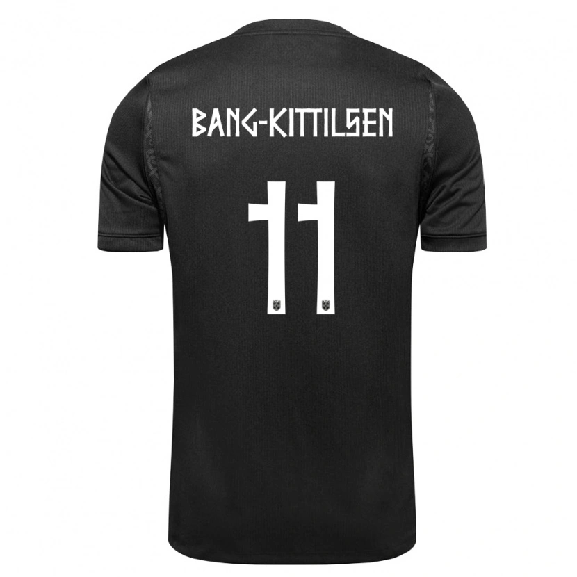 Danxen Niño Camiseta Noruega Bork Bang-Kittilsen #11 Negro 2ª Equipación 26-28 La Camisa