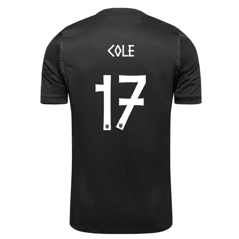 Danxen Niño Camiseta Noruega Alan Cole #17 Negro 2ª Equipación 26-28 La Camisa