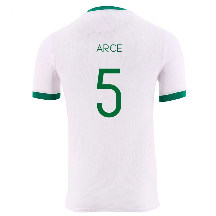 Danxen Niño Camiseta Bolivia Santiago Arce #5 Blanco Verde Rojo 2ª Equipación 26-28 La Camisa