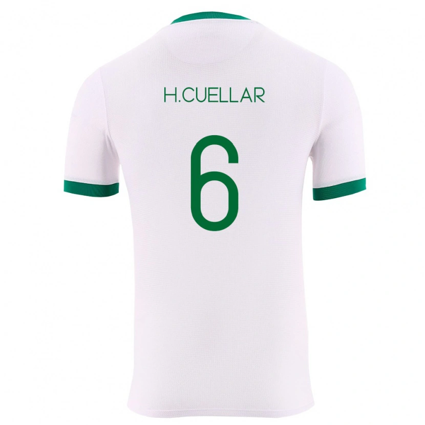 Danxen Niño Camiseta Bolivia Héctor Cuellar #6 Blanco Verde Rojo 2ª Equipación 26-28 La Camisa