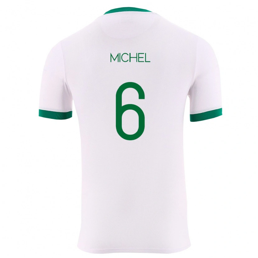 Danxen Niño Camiseta Bolivia Jhosep Michel #6 Blanco Verde Rojo 2ª Equipación 26-28 La Camisa