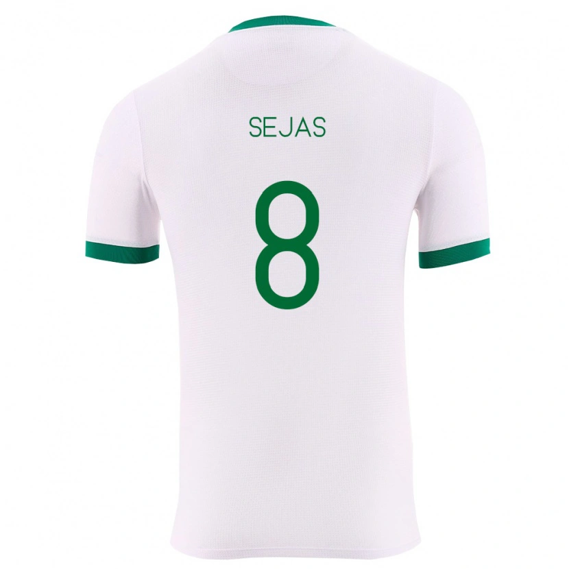 Danxen Niño Camiseta Bolivia Carlos Sejas #8 Blanco Verde Rojo 2ª Equipación 26-28 La Camisa