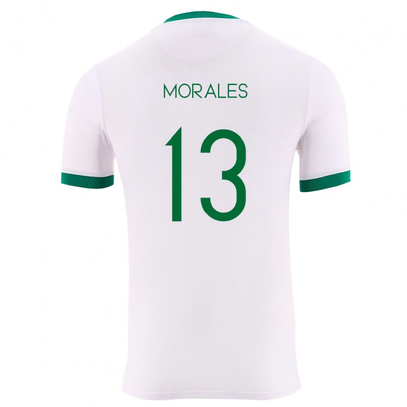 Danxen Niño Camiseta Bolivia Ericka Morales #13 Blanco Verde Rojo 2ª Equipación 26-28 La Camisa