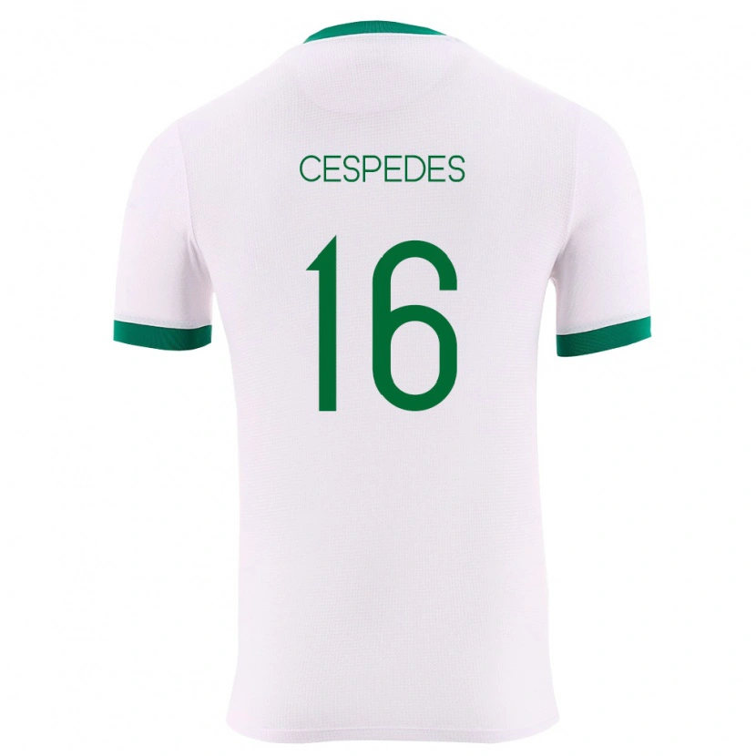 Danxen Niño Camiseta Bolivia Boris Céspedes #16 Blanco Verde Rojo 2ª Equipación 26-28 La Camisa