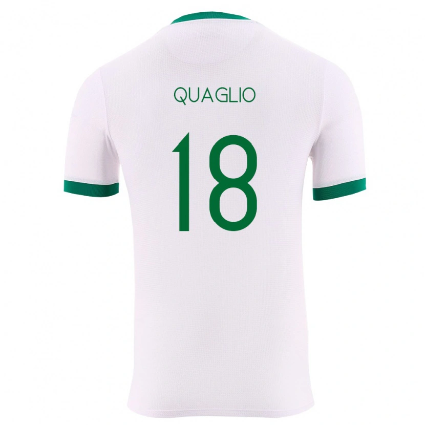 Danxen Niño Camiseta Bolivia Fabricio Quaglio #18 Blanco Verde Rojo 2ª Equipación 26-28 La Camisa