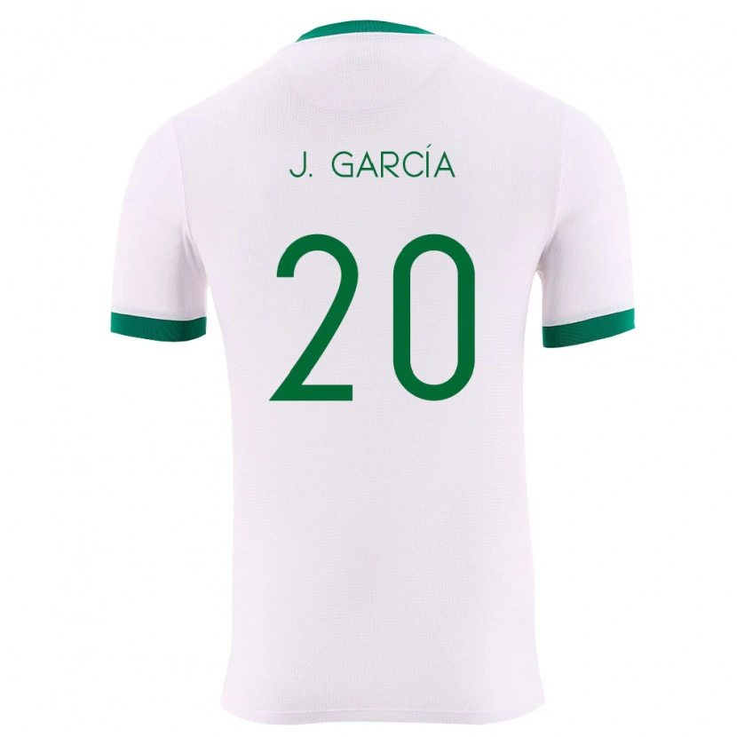 Danxen Niño Camiseta Bolivia John García #20 Blanco Verde Rojo 2ª Equipación 26-28 La Camisa