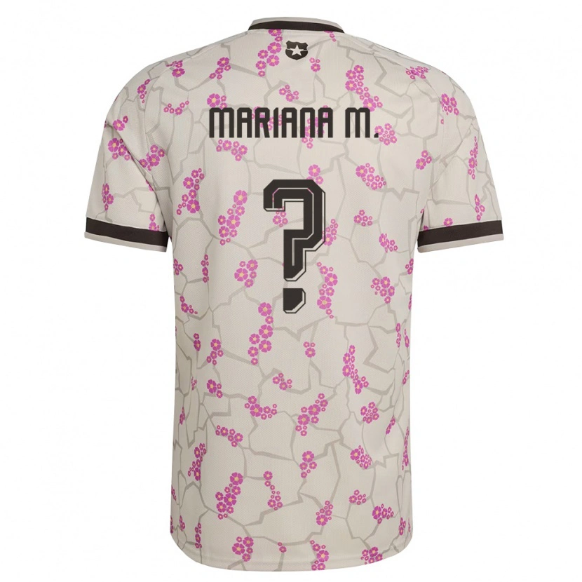 Danxen Niño Camiseta Chile Mariana Morales #0 Blanco Púrpura 2ª Equipación 26-28 La Camisa