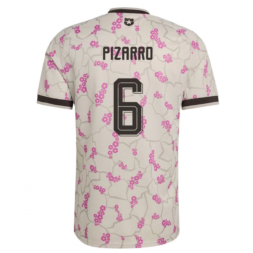 Danxen Niño Camiseta Chile Vicente Pizarro #6 Blanco Púrpura 2ª Equipación 26-28 La Camisa