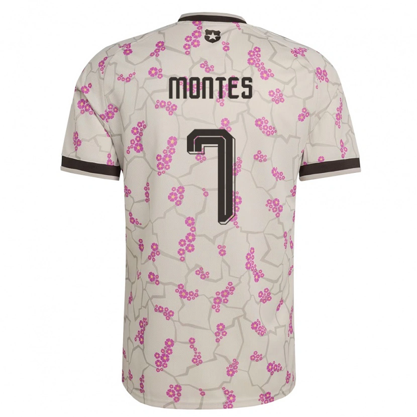 Danxen Niño Camiseta Chile Clemente Montes #7 Blanco Púrpura 2ª Equipación 26-28 La Camisa