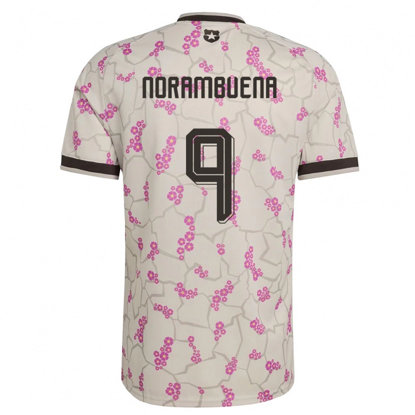 Danxen Niño Camiseta Chile Gabriel Norambuena #9 Blanco Púrpura 2ª Equipación 26-28 La Camisa