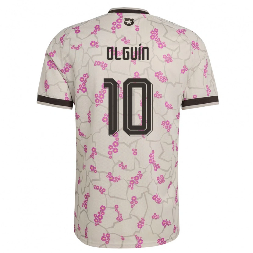 Danxen Niño Camiseta Chile Agustín Olguín #10 Blanco Púrpura 2ª Equipación 26-28 La Camisa
