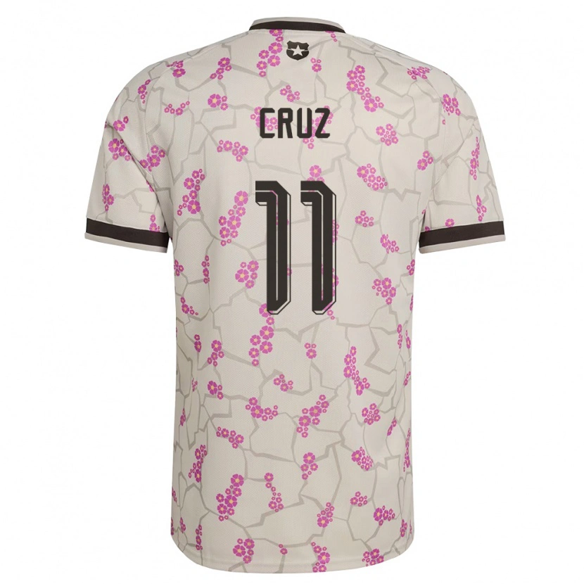 Danxen Niño Camiseta Chile Joan Cruz #11 Blanco Púrpura 2ª Equipación 26-28 La Camisa