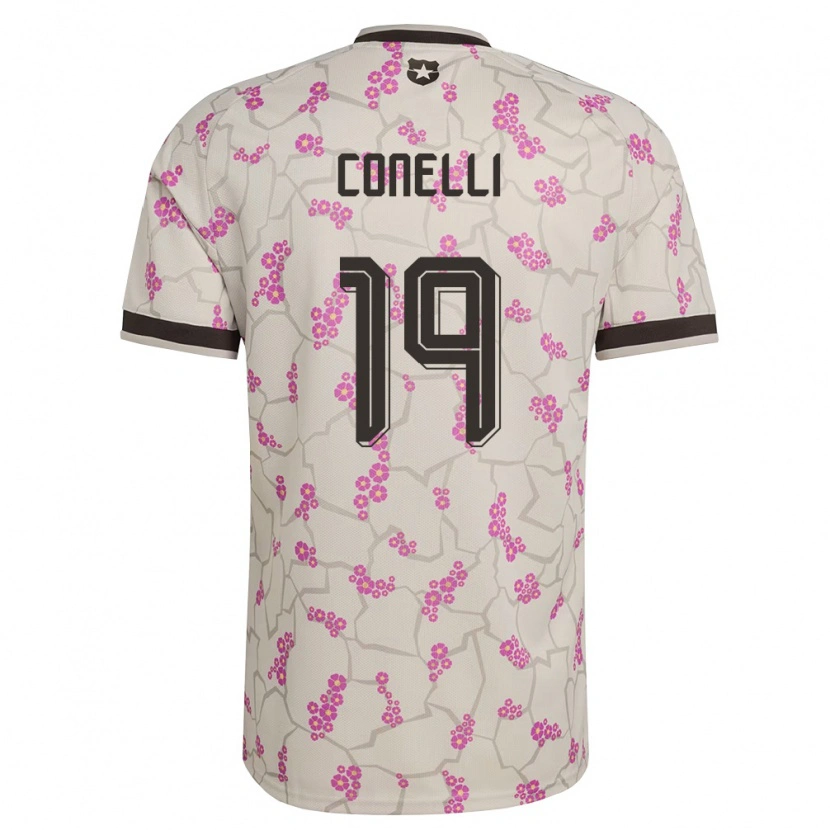 Danxen Niño Camiseta Chile Vicente Conelli #19 Blanco Púrpura 2ª Equipación 26-28 La Camisa