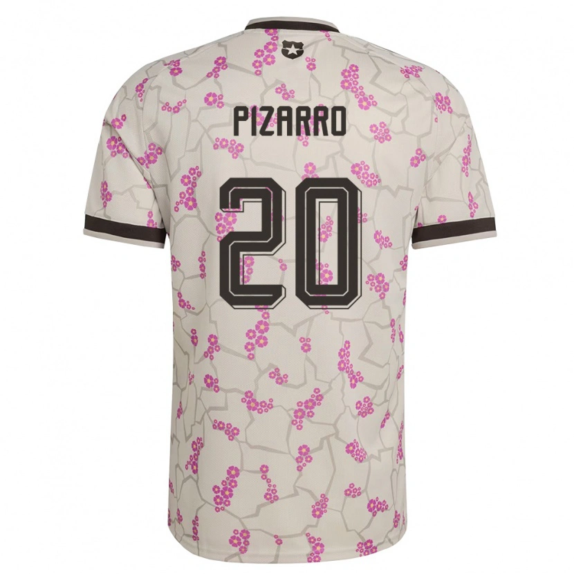 Danxen Niño Camiseta Chile Damián Pizarro #20 Blanco Púrpura 2ª Equipación 26-28 La Camisa
